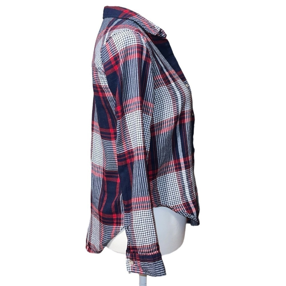 Ambiance - Plaid Flannel Button Down Shirt - Size Small - Picture 2 of 7